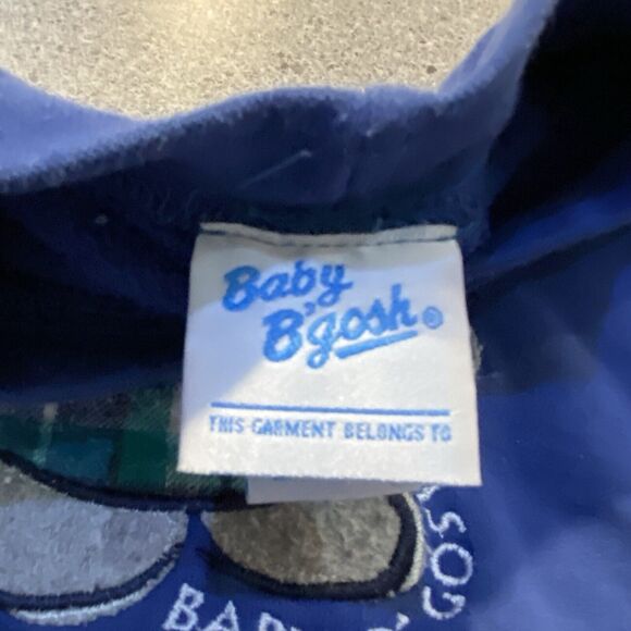 Vtg Baby B'Gosh Blue Teddy Bear FRIEND OF THE MOUNTAINS AND TREES Sweatshirt 18M - Picture 3 of 5